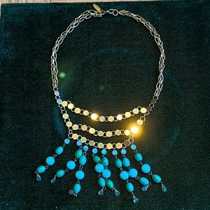 Amrita Singh Turquoise and Green Bead Big Necklace